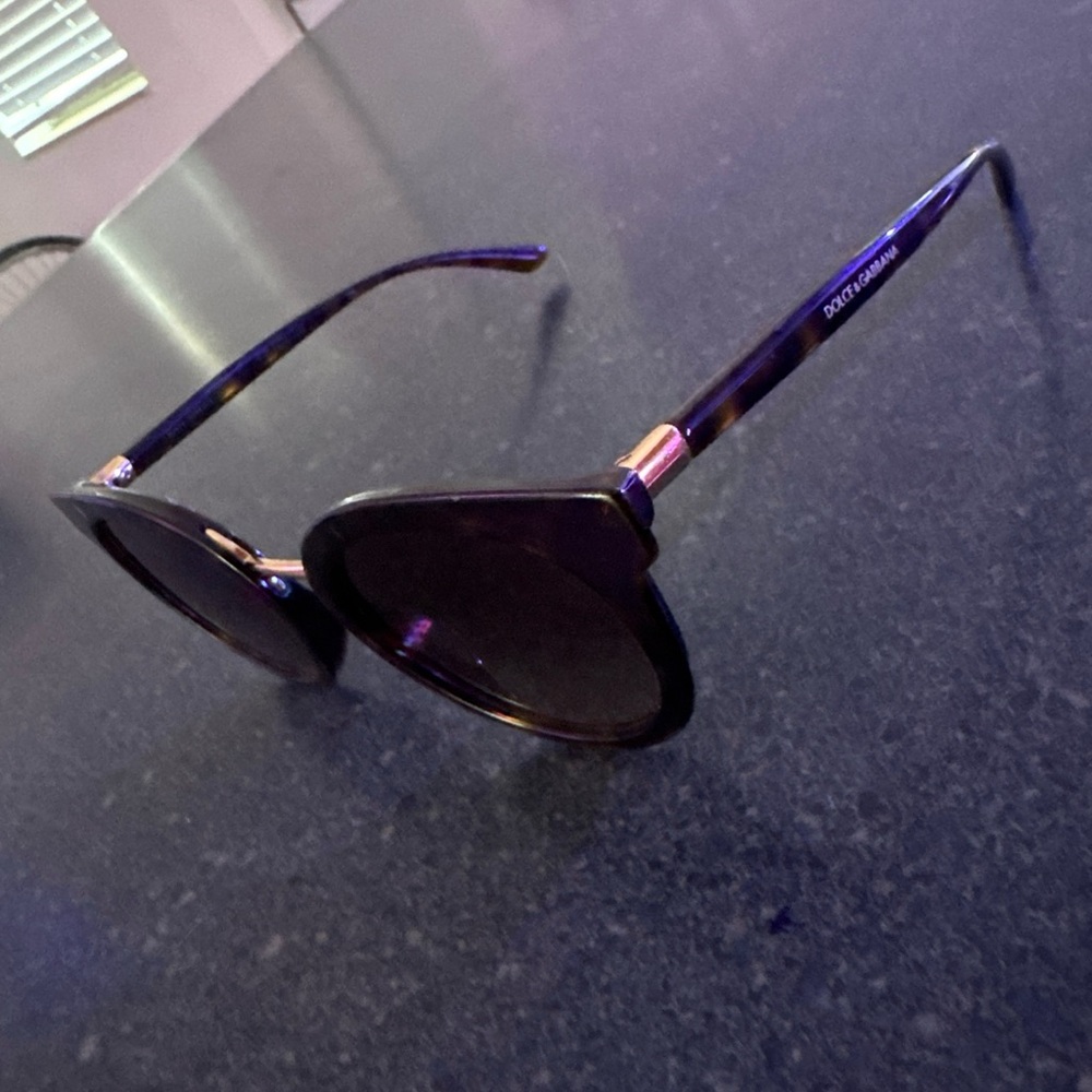 Dolce & Gabbana Black Modern Sunglasses